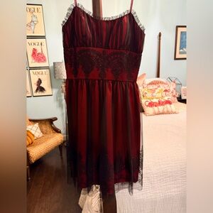 Morgan & Co. Red and Black Dress